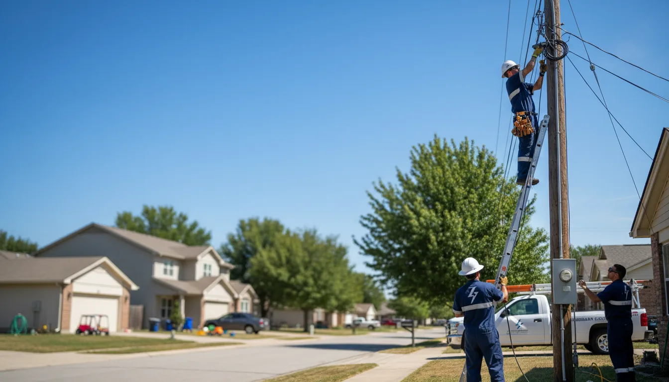 Residential electrician providing installation services in Ogema, MN